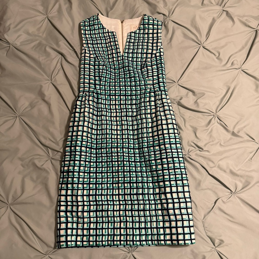 Kate Spade Checkered Midi Dress